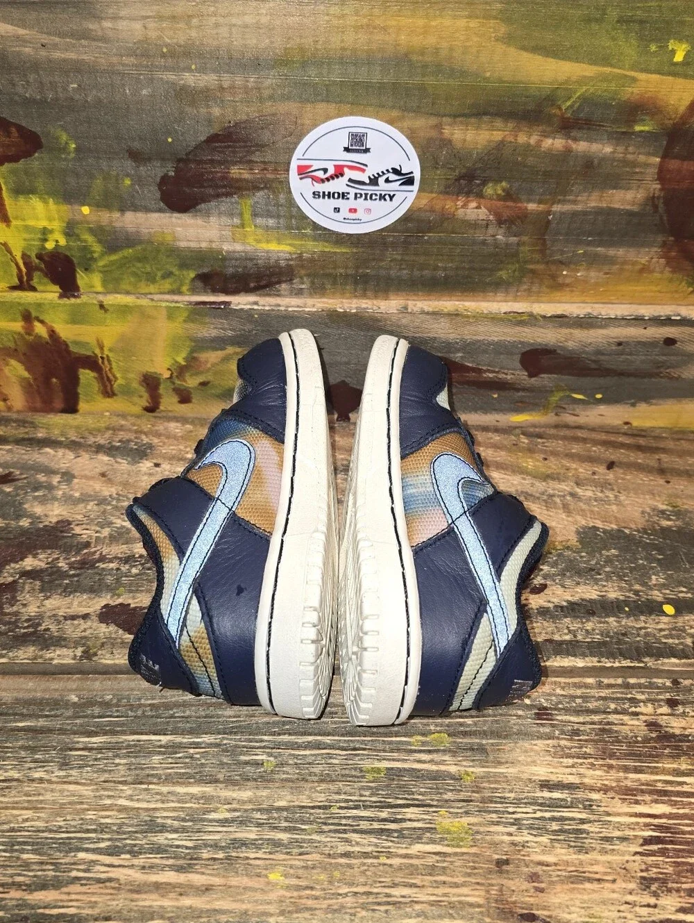 Nike Dunk Low SE Graffiti Obsidian Toddler Size 8c DM1048-400 Shoes